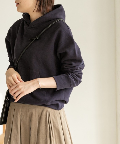 FORK&SPOON（フォークアンドスプーン）の「FORK&SPOON　ミーナフーディースウェット（パーカー・レディース・ブラウン/ネイビー/グリーン系その他/ホワイト系その他・ONE）」の4枚目の写真