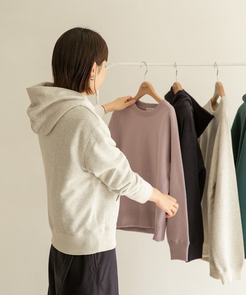 FORK&SPOON（フォークアンドスプーン）の「FORK&SPOON　ミーナフーディースウェット（パーカー・レディース・ブラウン/ネイビー/グリーン系その他/ホワイト系その他・ONE）」の5枚目の写真