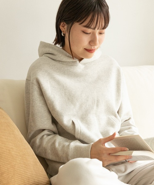 FORK&SPOON（フォークアンドスプーン）の「FORK&SPOON　ミーナフーディースウェット（パーカー・レディース・ブラウン/ネイビー/グリーン系その他/ホワイト系その他・ONE）」の8枚目の写真