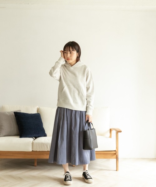 FORK&SPOON（フォークアンドスプーン）の「FORK&SPOON　ミーナフーディースウェット（パーカー・レディース・ブラウン/ネイビー/グリーン系その他/ホワイト系その他・ONE）」の21枚目の写真