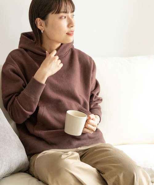 FORK&SPOON（フォークアンドスプーン）の「FORK&SPOON　ミーナフーディースウェット（パーカー・レディース・ブラウン/ネイビー/グリーン系その他/ホワイト系その他・ONE）」の22枚目の写真