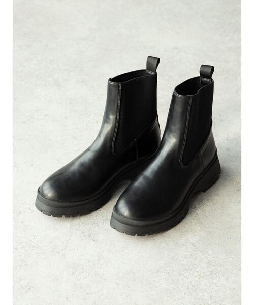 Green　Parks（グリーンパークス）の「・souvenirvelle ショートサイドゴアブーツ＊（ブーツ・レディース・ブラック・S/M/L/LL）」の9枚目の写真