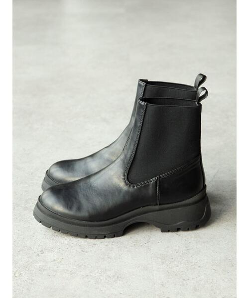 Green　Parks（グリーンパークス）の「・souvenirvelle ショートサイドゴアブーツ＊（ブーツ・レディース・ブラック・S/M/L/LL）」の11枚目の写真