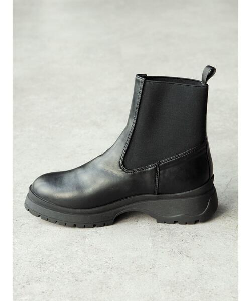 Green　Parks（グリーンパークス）の「・souvenirvelle ショートサイドゴアブーツ＊（ブーツ・レディース・ブラック・S/M/L/LL）」の13枚目の写真