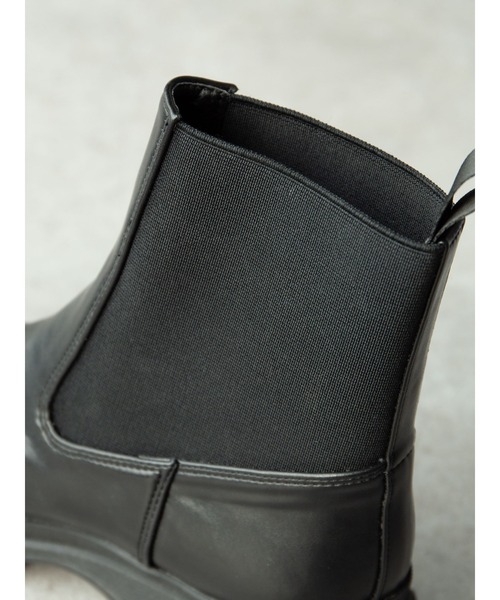 Green　Parks（グリーンパークス）の「・souvenirvelle ショートサイドゴアブーツ＊（ブーツ・レディース・ブラック・S/M/L/LL）」の5枚目の写真