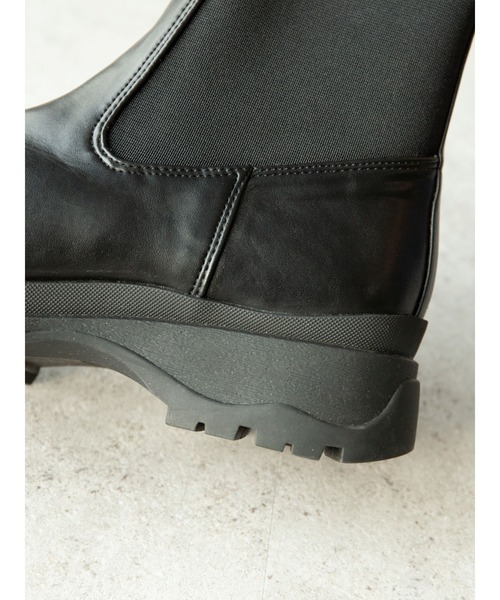 Green　Parks（グリーンパークス）の「・souvenirvelle ショートサイドゴアブーツ＊（ブーツ・レディース・ブラック・S/M/L/LL）」の6枚目の写真