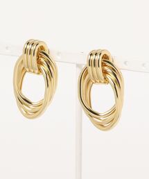 clear | トリプルオーバルピアス(ピアス（両耳用）)