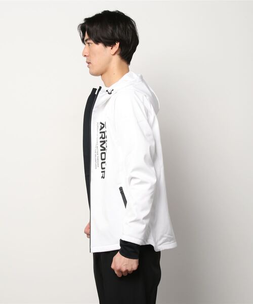 UNDER ARMOUR（アンダーアーマー）の「アンダーアーマー UNDER ARMOUR UA WINTER KNIT JACKET（ナイロンジャケット・メンズ・ホワイト/ブラック・LL/S/3L/L/M）」の5枚目の写真