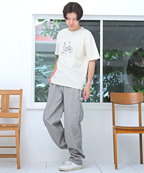 LUXSTYLE(ラグスタイル)の「ワイドイージーペインターパンツ(その他パンツ・メンズ・オフホワイト/ワンウォッシュ/サックスブルー/その他・M/L)」の16枚目の写真