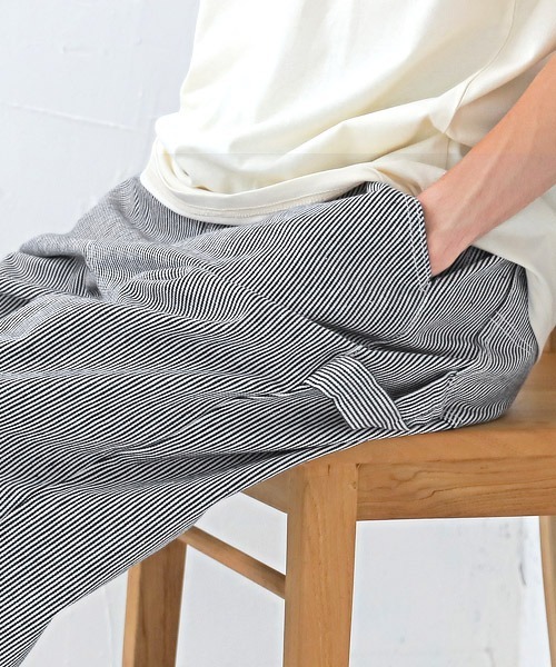 LUXSTYLE(ラグスタイル)の「ワイドイージーペインターパンツ(その他パンツ・メンズ・オフホワイト/ワンウォッシュ/サックスブルー/その他・M/L)」の9枚目の写真