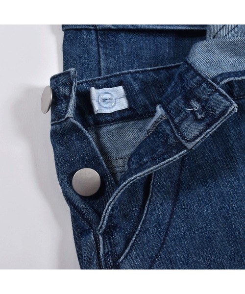 ZIDDY(ジディ)の「ZIDDY/【ニコ☆プチ掲載】 デニム オーバーオール(130cm~160cm)(サロペット/オーバーオール・キッズ・ネイビー・140/130/160/150)」の11枚目の写真