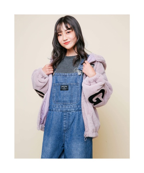 ZIDDY(ジディ)の「ZIDDY/【ニコ☆プチ掲載】 デニム オーバーオール(130cm~160cm)(サロペット/オーバーオール・キッズ・ネイビー・140/130/160/150)」の9枚目の写真