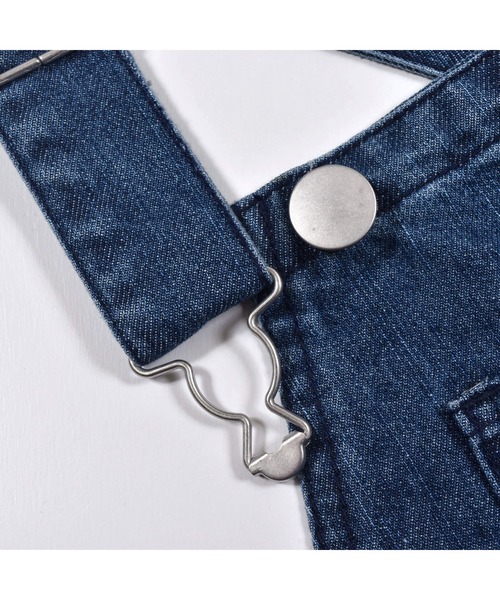 ZIDDY(ジディ)の「ZIDDY/【ニコ☆プチ掲載】 デニム オーバーオール(130cm~160cm)(サロペット/オーバーオール・キッズ・ネイビー・140/130/160/150)」の6枚目の写真