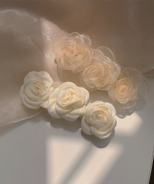 薔薇ヘアクリップ 大made in France 楽天市場】薔薇 バンスクリップ（ヘアアクセサリー｜レディース