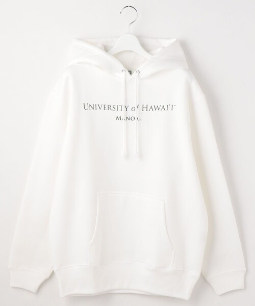 FREAK'S STORE(フリークスストア)の「HAWAII SWEAT PARKA/ハワイスウェットパーカ(Tシャツ/カットソー・レディース・グリーン/オリーブ/ブルーグリーン/ホワイト/オフホワイト/ナチュラル・フリ-)」の3枚目の写真