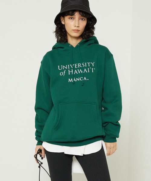 FREAK'S STORE(フリークスストア)の「HAWAII SWEAT PARKA/ハワイスウェットパーカ(Tシャツ/カットソー・レディース・グリーン/オリーブ/ブルーグリーン/ホワイト/オフホワイト/ナチュラル・フリ-)」の12枚目の写真