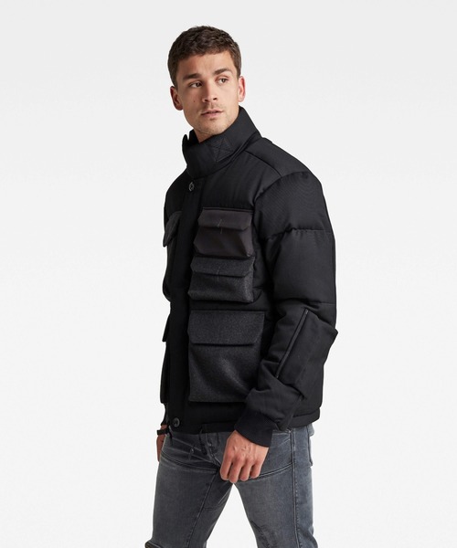 G-STAR（ジースター）の「FIELD PUFFER JACKET/中綿/サステナブル（ダウンジャケット/コート・メンズ・ブラック系その他・SMALL/X-LARGE/X-SMALL/LARGE/MEDIUM）」の2枚目の写真
