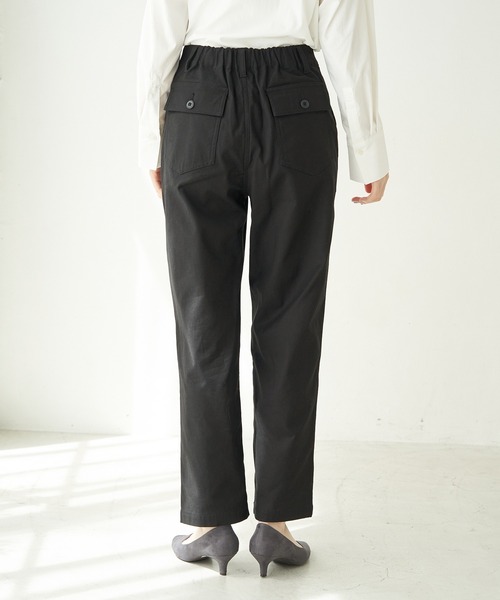 ブラック ベイカーパンツ36 ROPE' PICNIC（ロペピクニック）の「【WEB限定36サイズ/ブラック】裏