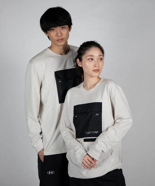 UNDER ARMOUR(アンダーアーマー)の「UAユーティリティー ロングスリーブ(トレーニング/メンズ)(Tシャツ/カットソー・メンズ・カーキ/アイボリー・M/XL/L/S/XXL/3XL)」の3枚目の写真