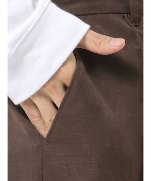 COTORICA（コトリカ）の「センターピンタックテーパードパンツ（その他パンツ・メンズ・ブラック/モカ・MEDIUM/LARGE）」の9枚目の写真