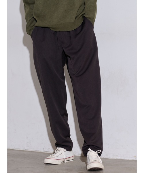 COTORICA（コトリカ）の「センターピンタックテーパードパンツ（その他パンツ・メンズ・ブラック/モカ・MEDIUM/LARGE）」の2枚目の写真