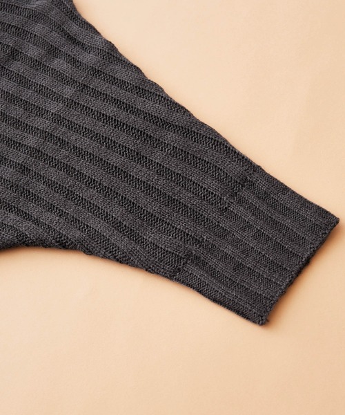 SHISKY（シスキー）の「SHISKY / シスキー リブ編み ルーズシルエット ドルマンスリーブ セーター キッズ（ニット/セーター・キッズ・チャコール/ブラック/ブラウン/モカ・110/140/150/130/160/120）」の7枚目の写真