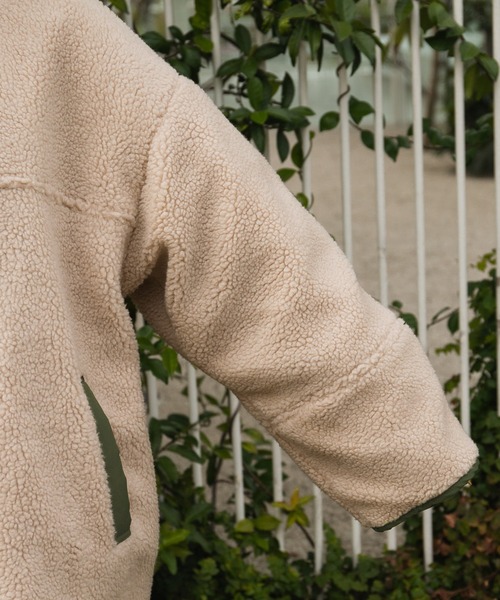 kutir（クティール）の「ロングボアコート（その他アウター・レディース・チャコールグレー/オフホワイト・FREE）」の18枚目の写真