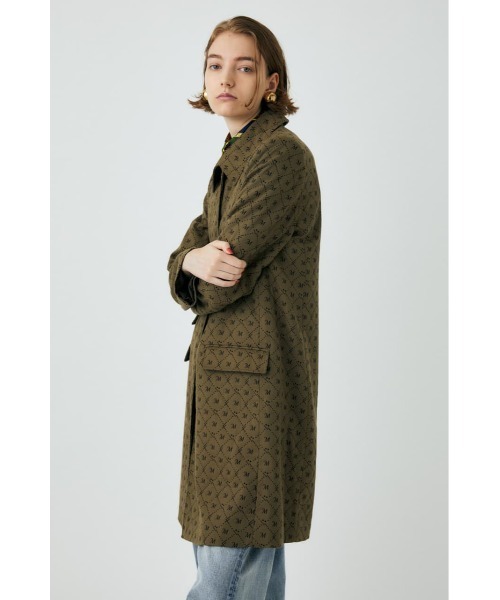 MOUSSY（マウジー）の「MONOGRAM BALCOLLAR コート（ステンカラーコート・レディース・ベージュ/ブラック・2/1）」の22枚目の写真