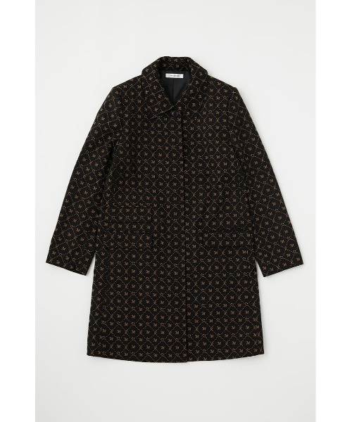 MOUSSY（マウジー）の「MONOGRAM BALCOLLAR コート（ステンカラーコート・レディース・ベージュ/ブラック・2/1）」の20枚目の写真