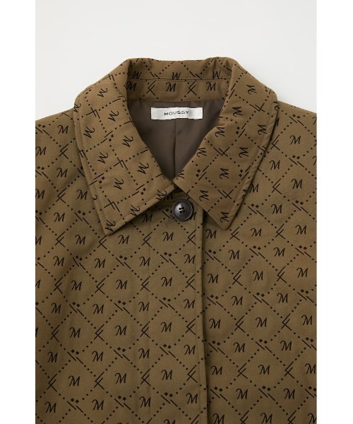 MOUSSY（マウジー）の「MONOGRAM BALCOLLAR コート（ステンカラーコート・レディース・ベージュ/ブラック・2/1）」の17枚目の写真