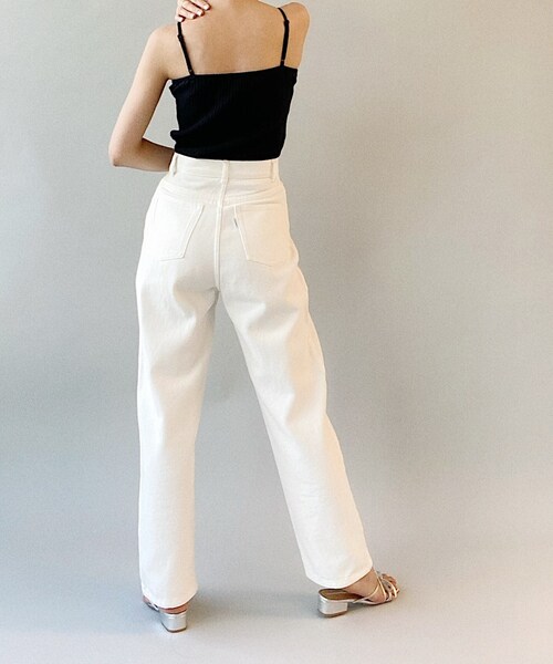 Charles Chaton（シャルルシャトン）の「ホワイトストレートパンツ（チノパンツ・レディース・ホワイト・38/36/34）」の21枚目の写真