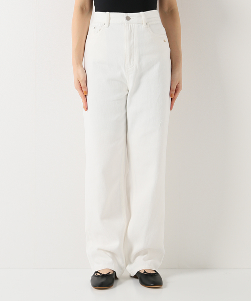 Charles Chaton（シャルルシャトン）の「ホワイトストレートパンツ（チノパンツ・レディース・ホワイト・38/36/34）」の3枚目の写真