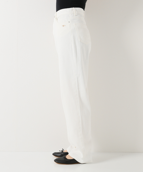 Charles Chaton（シャルルシャトン）の「ホワイトストレートパンツ（チノパンツ・レディース・ホワイト・38/36/34）」の4枚目の写真