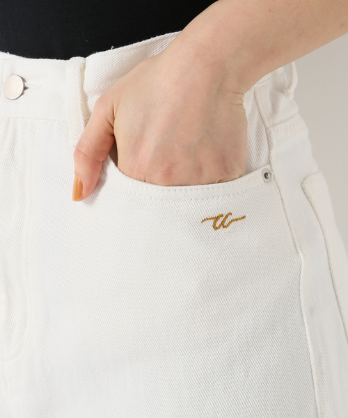 Charles Chaton（シャルルシャトン）の「ホワイトストレートパンツ（チノパンツ・レディース・ホワイト・38/36/34）」の9枚目の写真