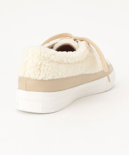 Feroux(フェルゥ)の「ボアレースアップ スニーカー(スニーカー・レディース・ベージュ系/ライトグレー系・SMALL/MEDIUM/LARGE)」の5枚目の写真