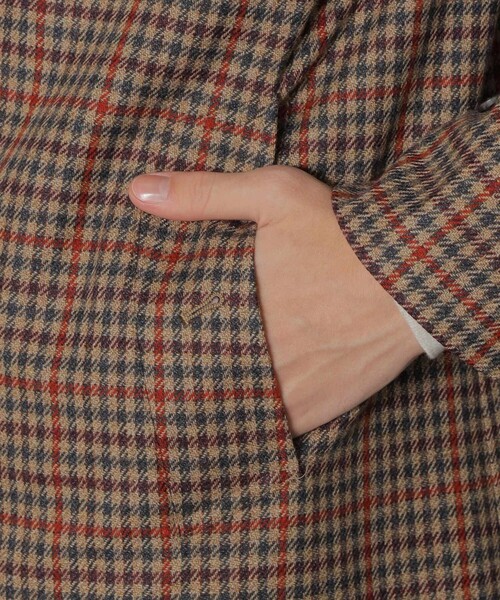 MACKINTOSH LONDON（マッキントッシュ ロンドン）の「【Loro Piana/ロロ・ピアーナ】ウールラグランスリーブコート（その他アウター・メンズ・ブラウン系その他・42/40/38）」の8枚目の写真