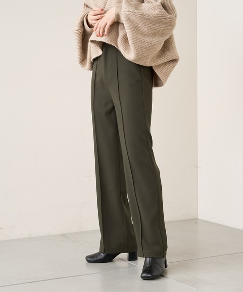 Chico（チコ）の「【Web限定】ハイウエストスラックスストレートパンツ（スラックス・レディース・ブラック/オレンジ/グリーン/ブラウン・FREE）」の21枚目の写真