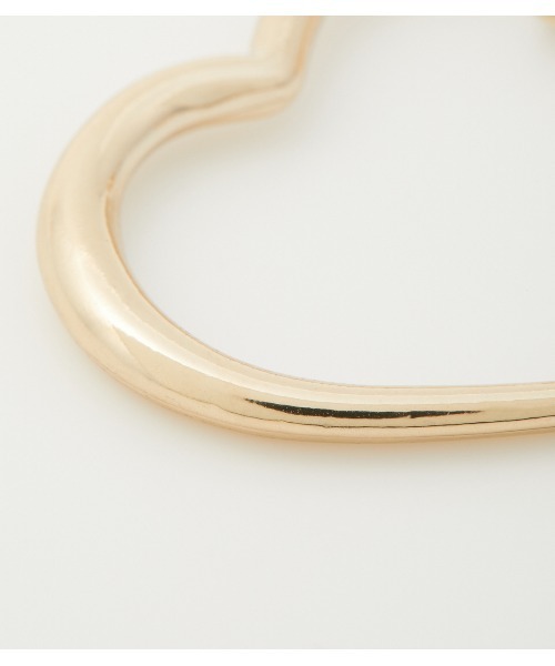 AZUL by moussy（アズールバイマウジー）の「HEART MOTIF EARRINGS/ハートモチーフイヤリング（ピアス（両耳用）・レディース・ゴールド系その他/シルバー・FREE）」の12枚目の写真