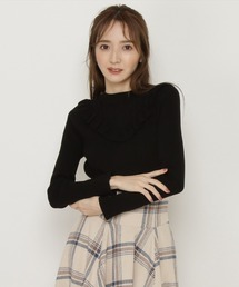 WILLSELECTION | 透かし柄フリルプチハイニット(ニット/セーター)