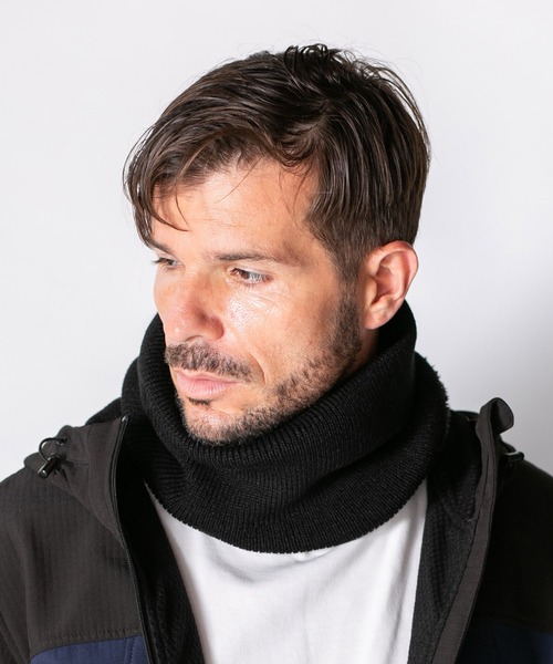 14+（イチヨンプラス）の「ボタン付きネックウォーマーWEB限定（ネックウォーマー/スヌード・メンズ・ブラック/ネイビー/グレー・FREE）」の5枚目の写真