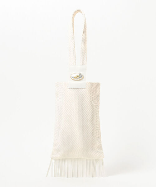 Ray BEAMS（レイビームス）の「FUMIE＝TANAKA × Ray BEAMS / 別注 コンチョ バッグ（トートバッグ・レディース・ホワイト・ONE SIZE）」の5枚目の写真
