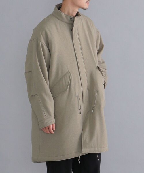 SHIPS(シップス)の「SHIPS: LANATEC ミリタリー パデット モッズ コート(モッズコート・メンズ・ブラック/ベージュ/グレー・SMALL/MEDIUM/LARGE/X-LARGE)」の18枚目の写真