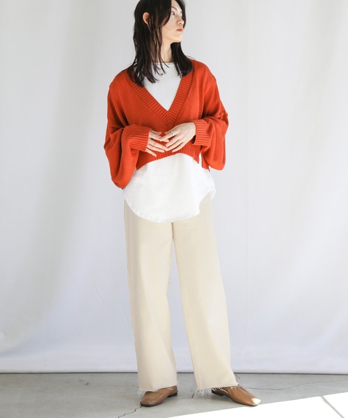 select MOCA（セレクトモカ）の「ハイウエストストレートデニム（デニムパンツ・レディース・ブラック/アイボリー/ライトインディゴブルー・FREE）」の6枚目の写真