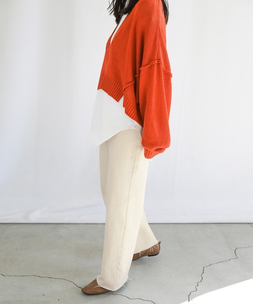 select MOCA（セレクトモカ）の「ハイウエストストレートデニム（デニムパンツ・レディース・ブラック/アイボリー/ライトインディゴブルー・FREE）」の17枚目の写真