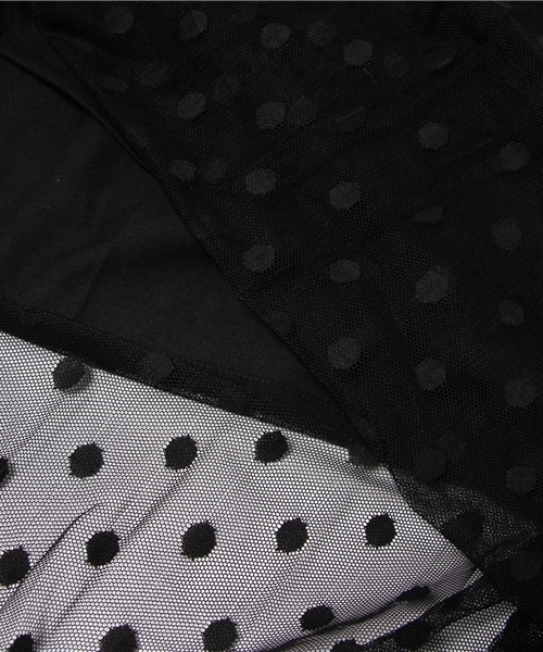 Kastane（カスタネ）の「【Kastane】ドットチュールロングスカート（スカート・レディース・ホワイト/ブラック・FREE）」の13枚目の写真