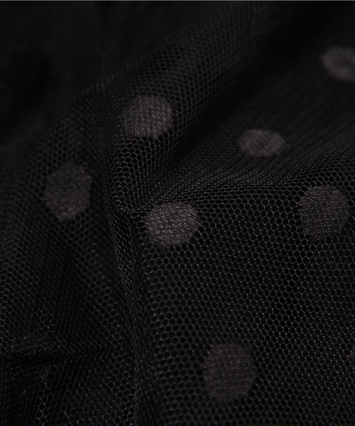 Kastane（カスタネ）の「【Kastane】ドットチュールロングスカート（スカート・レディース・ホワイト/ブラック・FREE）」の14枚目の写真