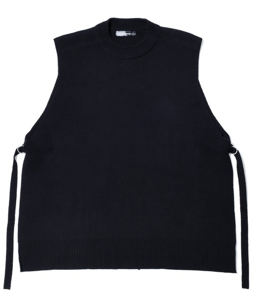 A‘gem 9(エージェムナイン)の「『A'GEM/9 / エージェムナイン』モックネックニットベスト(ベスト・メンズ・ブラック/ブルー/グレー系その他・FREE)」の6枚目の写真