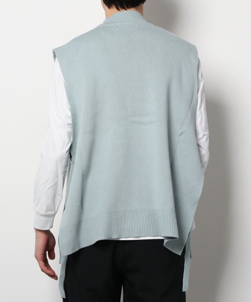 A‘gem 9(エージェムナイン)の「『A'GEM/9 / エージェムナイン』モックネックニットベスト(ベスト・メンズ・ブラック/ブルー/グレー系その他・FREE)」の5枚目の写真