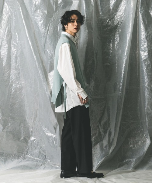 A‘gem 9(エージェムナイン)の「『A'GEM/9 / エージェムナイン』モックネックニットベスト(ベスト・メンズ・ブラック/ブルー/グレー系その他・FREE)」の19枚目の写真