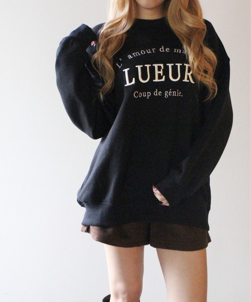 NOMAE（ノーマエ）の「【NOMAE】エンブロイダリーロゴスウェット（スウェット・レディース・ホワイト/ブラック/イエロー/ライトピンク・FREE）」の3枚目の写真